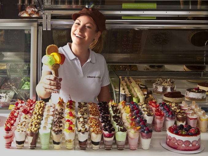 An interesting fact is that in Italy there are gelaterias even in small towns