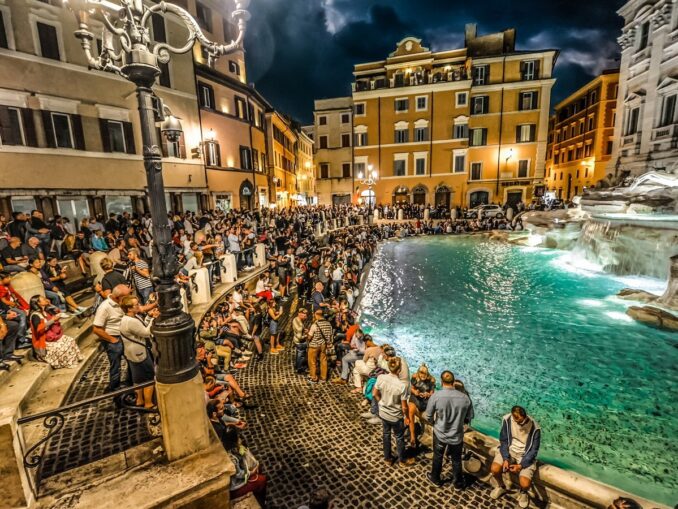 The Trevi Fountain is beautiful in any season