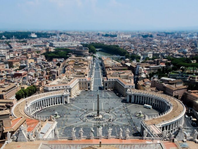The first place to go in Rome is St. Peter's Square