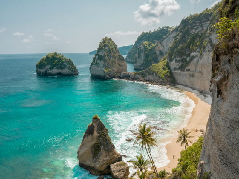 Nusa Penida - Bali is in the midst of the dry season in July