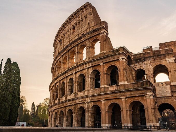It's still warm in Rome in October